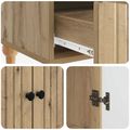 vidaXL Servírovacia skriňa Dub artisan 66 x 34,5 x 95 cm