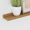 vidaXL Stenná polica Nástenná montáž 2 ks Béžová 60 x 9 x 3 cm