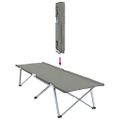 vidaXL Skladacia kempingová posteľ 2 ks Sivá 194 x 62,5 x 42,5 cm