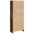 vidaXL Knižnica dymový dub 57x28,5x141 cm kompozitné drevo