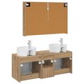 vidaXL Set kabinetov do kúpeľne 4 ks Dub artisan Kompozitné drevo
