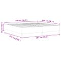 vidaXL Posteľ s pružinovým rámom Svetlosivá 200 x 200 cm