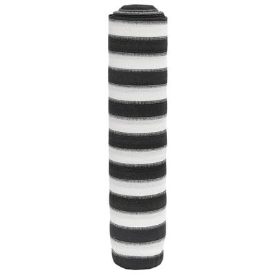 vidaXL Tieniaca sieť antracitovo-biela 1,5x10 m HDPE 150 g/m²