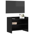 vidaXL TV skrinka 60 x 33 x 47 cm Čierny dub Kompozitné drevo