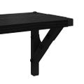 vidaXL Stenné police Nástenná montáž 2 ks Čierny dub 80 x 15 x 15,5 cm