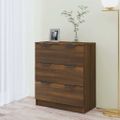 vidaXL Komoda hnedý dub 60x30x70 cm spracované drevo