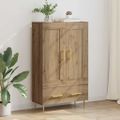 vidaXL Highboard Remeselný dub 69,5 x 31 x 115 cm Kompozitné drevo