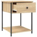 vidaXL Nočný stolík dub sonoma 44x45x58 cm kompozitné drevo