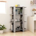 vidaXL Knižnica/deliaca stena sivý dub sonoma 80x30x123,5 cm