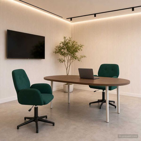 vidaXL Otáčacie stoličky k stolu 2 ks 54 x 55 x 90 cm Tmavozelená
