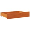 vidaXL Zásuvky pod posteľ 2 ks voskové 85x55x17 cm masívna borovica