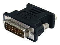 Black - M/F - DVI-I to VGA Converter Adapter (DVIVGAMFBK) - Adaptér VGA) - DVI-I (M) do HD-15 (VGA) (F) - lisovaný, krídlové skrutky - čierna