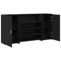 vidaXL Recepčný pult, čierny dub 200x50x103,5 cm, imitácia dreva