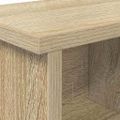 vidaXL Vešiak na stenu Nástenná montáž Sonoma dub 50 x 16 x 26 cm