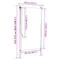 vidaXL Vonkajšia roleta modro-biela 120x270 cm látka a oceľ