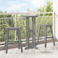 vidaXL Barová stolička 2 ks Svetlosivá 52 x 43 x 73,5 cm HDPE