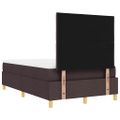 vidaXL Posteľ s pružinovým rámom Tmavo hnedá 200 x 120 cm látka