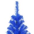 vidaXL Umelý vianočný stromček so stojanom, modrý 210 cm, PVC