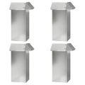 vidaXL Slimákové zábrany 8 ks 100 x 3,5 x 25 cm Pozinkovaná oceľ