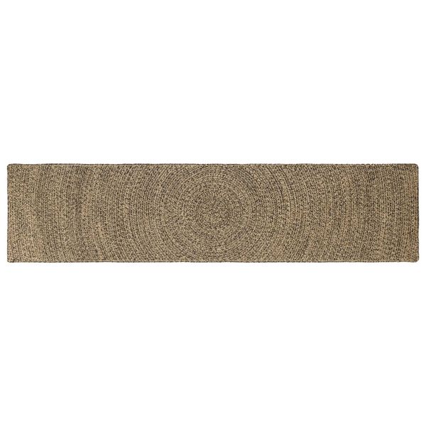 vidaXL Kusové koberce Prírodná a čierna 60 x 300 cm Juta