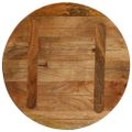 vidaXL Stolová doska Ø 60x2,5 cm okrúhla masívne mangovníkové drevo