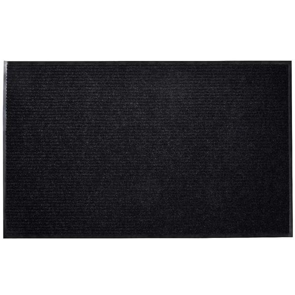 vidaXL Rohož pred dvere, čierna 90 x 150 cm, PVC