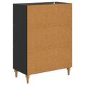 vidaXL Servírovacia skriňa Čierna 66 x 34,5 x 90 cm Kompozitné drevo