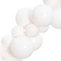vidaXL Vianočná girlanda z gulí biela 175 cm polystyrén