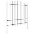vidaXL Záhradný plot WOERDEN 4 ks 170 x 215 cm Sivá