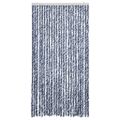 vidaXL Záves proti hmyzu, modro biely 100x200 cm, ženilka