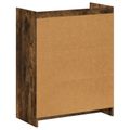 vidaXL Skriňa na topánky Dymový dub 73,5 x 36 x 92 cm Kompozitné drevo