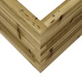 vidaXL Záhradný kvetináč 50x50x45,5 cm impregnovaná borovica