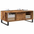 vidaXL Konferenčný stolík staré drevo 90x50x36,5 cm kompozitné drevo