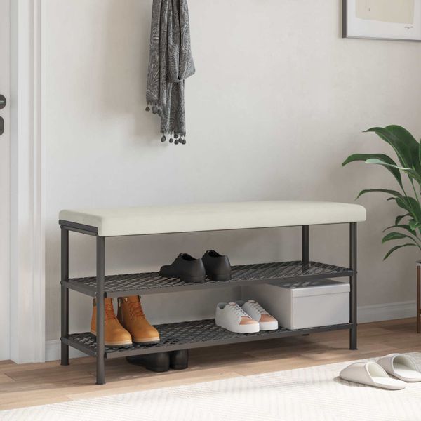vidaXL Vankúš na lavičku Zamat Krémová Hĺbka 35 cm