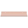 vidaXL Závesná polica 4 ks Ružová 30 x 18 x 2,5 cm Oceľ