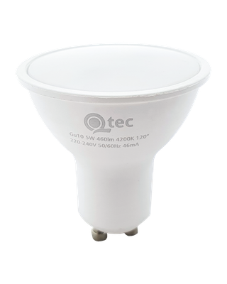 LED žiarovka Qtec 5W GU10 460lm neutrálna biela