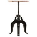 vidaXL Barový stôl, recyklovaný masív 60x(76-110) cm
