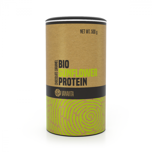 BIO Slnečnicový proteín - VanaVita, čokoláda karamel