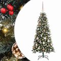 vidaXL Umelý vianočný stromček Zelená 120 cm PVC, plast a oceľ