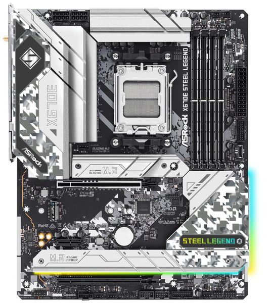 OPRAVENÉ - ASRock X670E Steel Legend / AMD X670 / AM5 / 4x DDR5 /  4x M.2 / HDMI / DP / USB-C / WiFi / ATX Základní deska, AMD X670, AM5, 4× DDR5 DIMM (max. 192GB), Wi-Fi, 4× M.2, HDMI, DisplayPort, USB-C, ATX - OPRAVENÉ