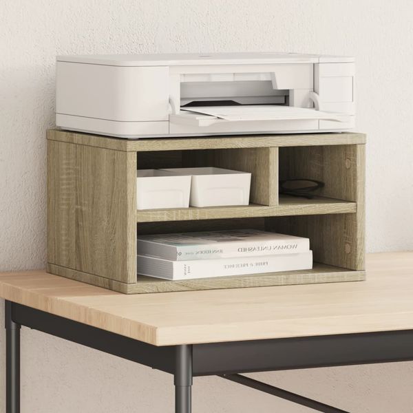 vidaXL Stojan na tlačiareň dub sonoma 40x32x22,5 cm kompozitné drevo