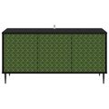 vidaXL TV skrinka GELEEN 102 x 33 x 51 cm Čierny dub Kompozitné drevo