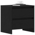 vidaXL Nočný stolík 2 ks Čierny dub 45 x 34 x 44,5 cm Kompozitné drevo