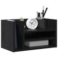 vidaXL Organizér na pult Čierny dub 44,5 x 24 x 25 cm Kompozitné drevo