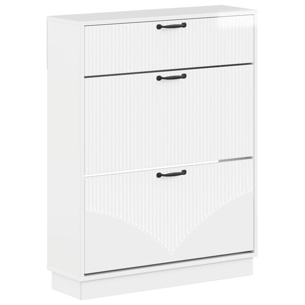 vidaXL Skriňa na topánky HOORN 78 x 24 x 100 cm Kompozitné drevo
