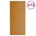 vidaXL Strešný panel 12 ks Prírodná 100 x 45 cm Pozinkovaná oceľ