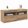 vidaXL TV nástenná skriňa 100 x 30 x 40 cm Remeselný dub