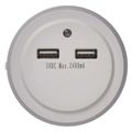 LED nočné svetlo EMOS P3313 do zásuvky s 2× USB