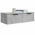 vidaXL Nástenné skrinky 2 ks betónovosivé 68x30x20 cm spracované drevo