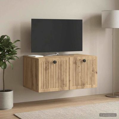 vidaXL Nástenná TV skrinka 59,5 x 41 x 30 cm Dub artisan